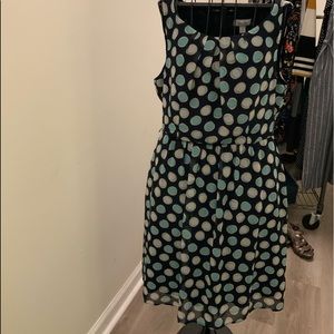 sleeveless polka dress